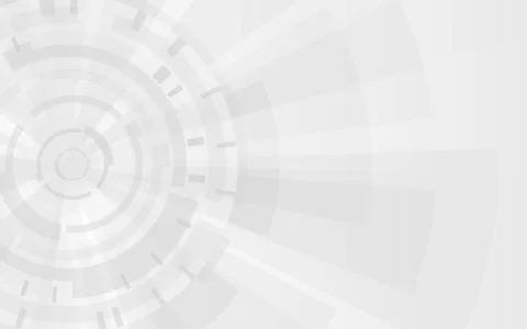 Gray technology background. Gears and futuristic elements. Abstract shapes Stock Illustration