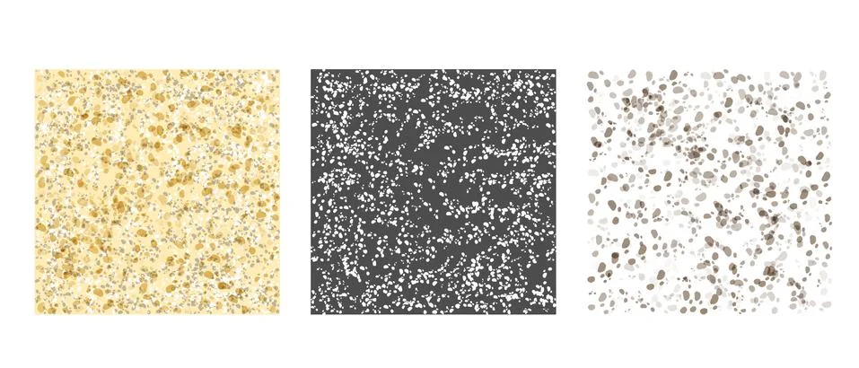 Gray Texture pattern set Illustrazione stock