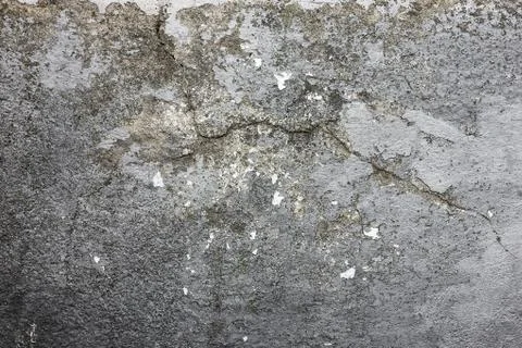 Gray texture with scratched plaster on the wall, Stock Photos