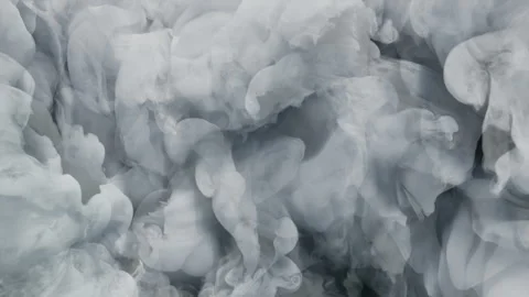 Gray thick smoke billows in the space of 60fps Stock Footage 276317539