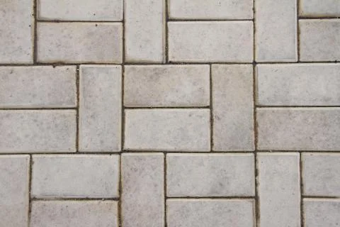 Gray tiled floor outdoors in shape rectangle, full frame 写真素材