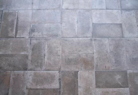 Gray tiled floor Foto stock