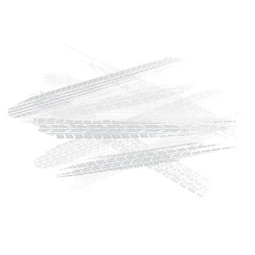 Gray tire tracks background Illustrazione stock