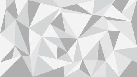 Gray tone polygon abstract background - vector illustration. Stock Illustration