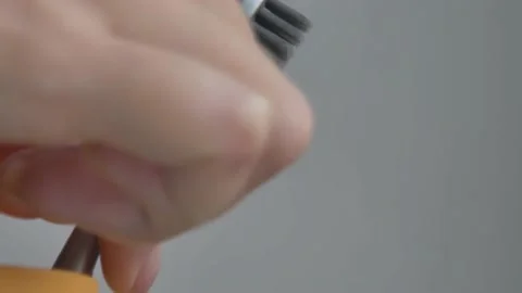 Gray toothbrush Stock Footage 230088539