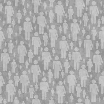Gray Transgender Symbol Tile Pattern Repeat Background Stock Illustration