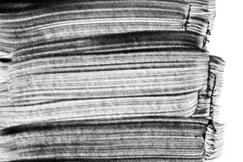 Gray translucent brush strokes with isolated edge Stock Illustration