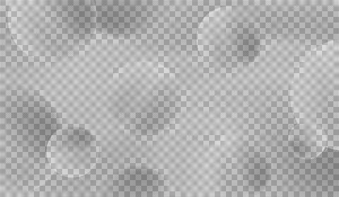 Gray transparent bubbles floating on light gray background with soft focus .. Stock Illustration