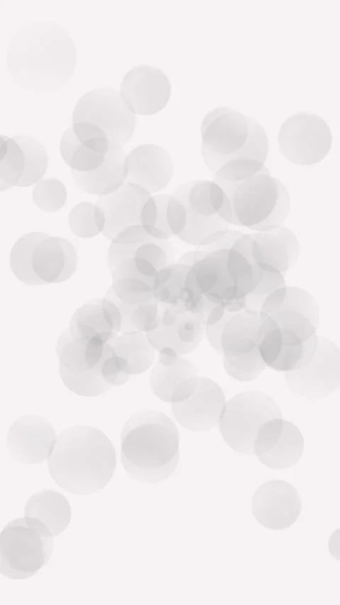 Gray transparent bubbles floating on white background animation Stock Footage 304740163