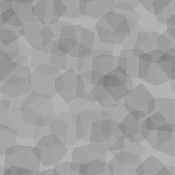 Gray Transparent Cubes Seamless Pattern, 3D Illustration Stock Illustration