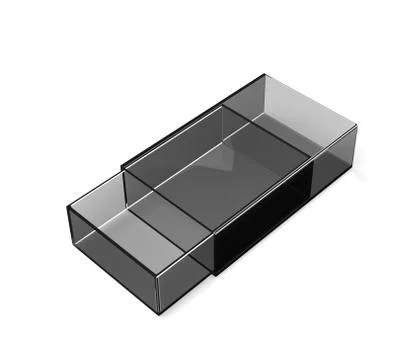 Gray transparent mathbox Stock Illustration