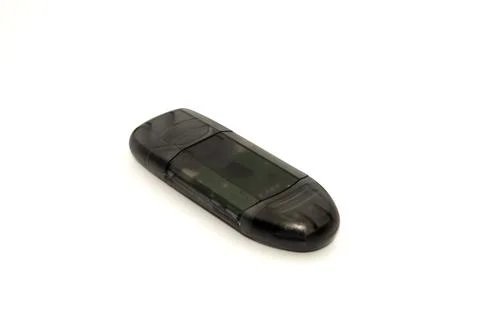 Gray transparent USB flash drive Stock Photos