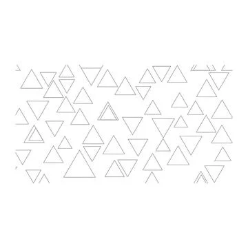 Gray triangle geometric pattern on white background Stock Illustration