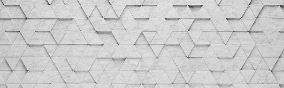 Gray Triangles 3D Pattern Background Stock Illustration