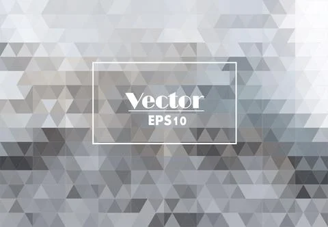 Gray triangles abstract image digital vector background Stock Illustration