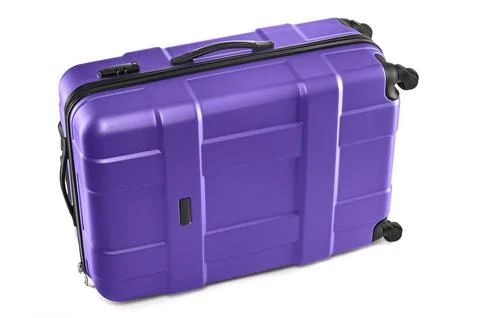 Gray trolley case Stock Photos