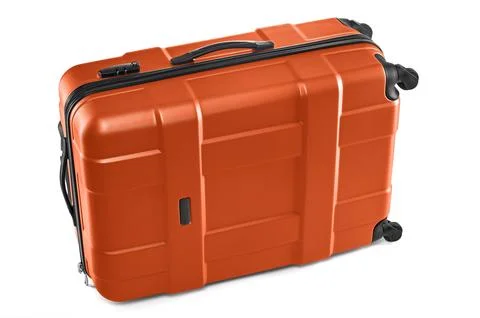 Gray trolley case Stock Photos