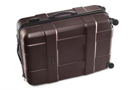 Gray trolley case Stock Photos