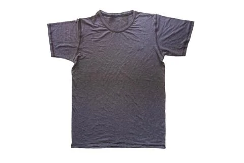 Gray tshirt template ready for your own graphics, T-shirt design fashion Stock-Fotos