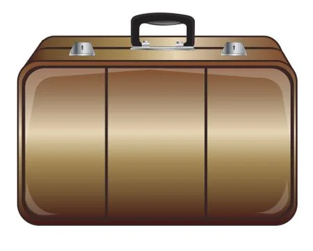 Gray valise Stock Illustration