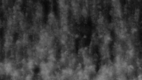Gray vapor rises to the full height of the black screen. Stock Footage 136153354