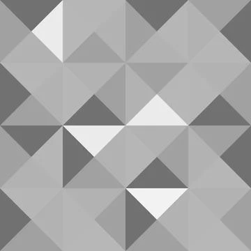 A gray Vector seamless pattern of colored abstract geometric shapes and grid Illustrazione stock