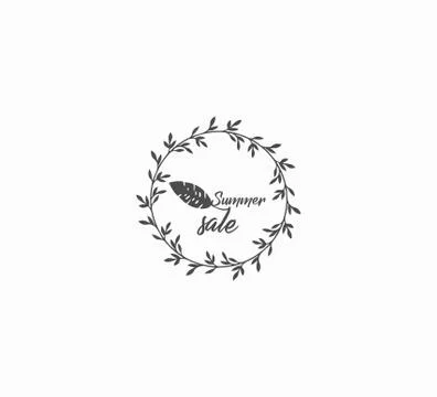 Gray vector summer sale Stock Illustration