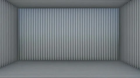 Gray Vertical Lined Room Video stock 320828669