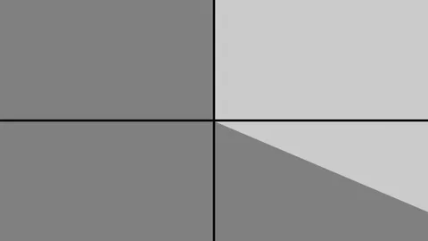 Gray visual background Four zones Black line Rotates center light dark Counters Stock Footage 279169965