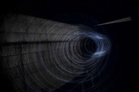 Gray Vortex Tunnel 03 Foto stock