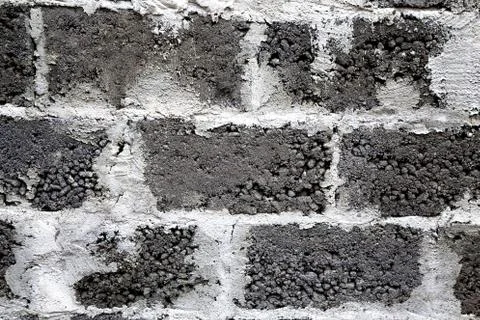 Gray wall of expanded clay block. background texture Stock Photos