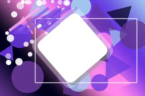 A gray warning triangle icon floats above glowing borders on a hot pink abs.. Stockillustratie