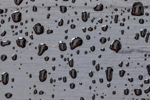 Gray water drops Stock Photos