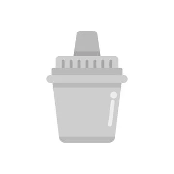 Gray water filter cartridge replacing icon showing water purification system Stock Illustration