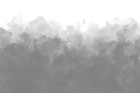 Gray watercolor cloud texture background with white top gradient for abstract Stock Illustration