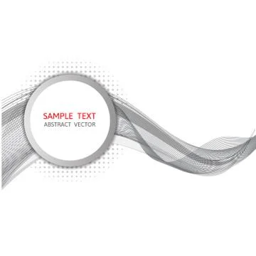 Gray wave abstract vector background, Graphic Design Stock Illustration