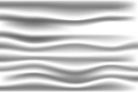 Gray wave background with shadow Stock Illustration