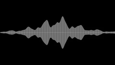 Gray waveform undulates across white background Video stock 329293285