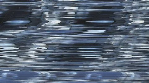 Gray waves with displacement Digital dynamic 3d render lines with wave dis... Foto stock