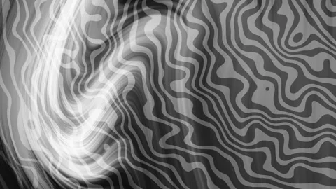 Gray wavy lines swirl forming abstract grayscale background. Stock Footage 301768166