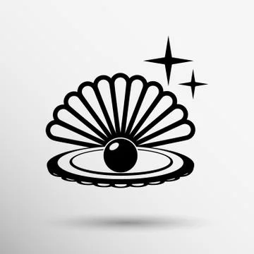 Gray web icon pearl isolated ball vector symbol element illustration Stock Illustration