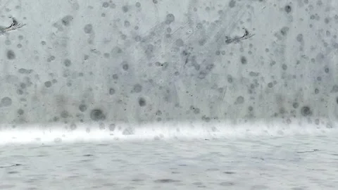 Gray Wet Surface with Bokeh Stock Footage 320828696