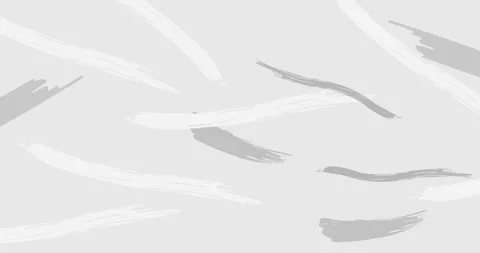 Gray, white brushstrokes rhythmically sweeping light creating abstract pattern Stock Footage 307106668