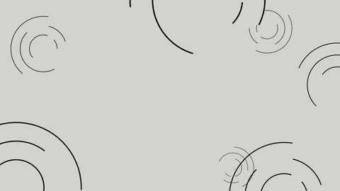 Gray white circles spinning on background. Business presentation abstract Stock Footage 255004323