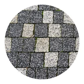 Gray white colored square and rectangle paving stone, tiled stone texture Foto stock
