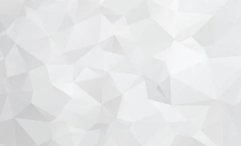 Gray White Polygonal Mosaic Background. geometric pattern, triangles backgrou Stock Illustration