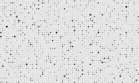 Gray white random dots vector background Illustrazione stock