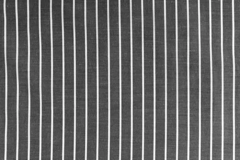 Gray white striped fabric texture background with copy space Stock Photos