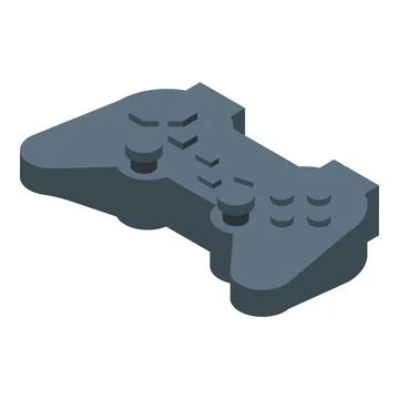 Gray wireless gamepad controller providing immersive gaming experience Stock Illustration