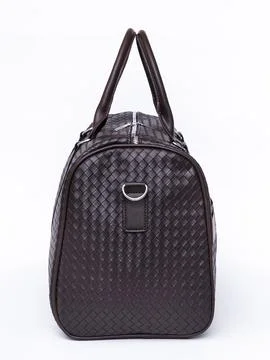 Gray woven pattern duffel bag Stock Photos